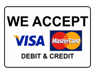 Credit Cards Accepted